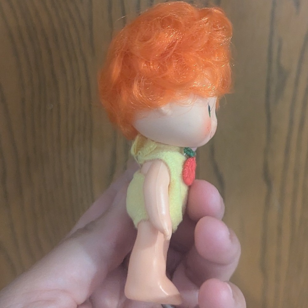 Vintage 1980 Strawberry Shortcake Apple Dumplin Doll w/ Box & Comb Kenner - Picture 6 of 16